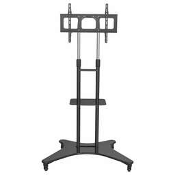 CACTUS Стойка для телевизора CS-ST31 черный 37"-75" макс.81.6кг напольный мобильный