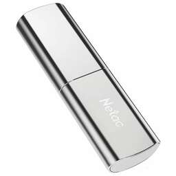 NETAC Флеш Диск 128GB US2 NT03US2N-128G-32SL USB3.1 черный/серебристый