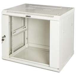 LANMASTER Шкаф коммутационный Pro (TWT-CBWPG-15U-6X4-GY) настенный 15U 600x450мм пер.дв.стекл 60кг серый 350мм 768мм IP20 металл