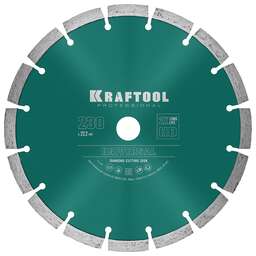KRAFTOOL LASER-UNIVERSAL 230 мм (22.2 мм, 10х2.8мм), алмазный диск (36680-230)