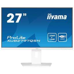 IIYAMA Монитор 27" ProLite XUB2797QSN-W2 белый IPS LED 16:9 HDMI M/M матовая HAS Piv 1300:1 300cd 178гр/178гр 2560x1440 100Hz DP Quad HD 2K (1440p) USB 6.1кг