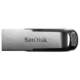 SANDISK Флешка Ultra Flair 256GB, USB 3.0 Flash Drive, 150MB/s read. Цвет: серебристый