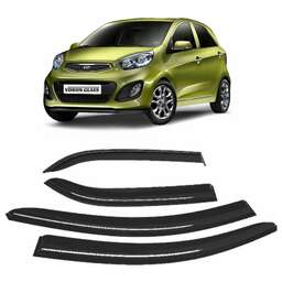 CORSAR Дефлекторы CORSAR Kia Picanto II 11-17 хетчбек, нак., 4шт DEF00502