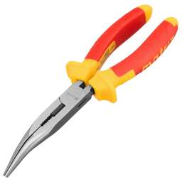 MATRIX Длинногубцы изогнутые Insulated, 200 мм, двухкомпонентные рукоятки Professional 17474