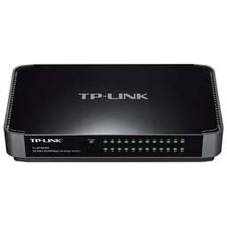 TP-LINK Коммутатор TL-SF1024M (L2) 24x100Мбит/с неуправляемый