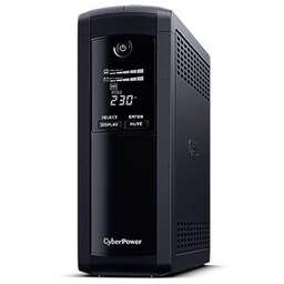 CYBERPOWER ИБП VP1600ELCD, 1600VA/960W, L-INT, A.SIN, LCD, USB, RS232, RJ45/11, SCHUKOx5