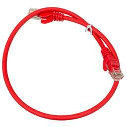 LANMASTER Патч-корд LAN-PC45/U5E-0.5-RD UTP RJ-45 вил.-вилка RJ-45 кат.5E 0.5м красный LSZH (уп.:1шт)