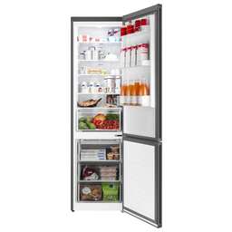 WEISSGAUFF Холодильник двухкамерный WRK 2010 D Inverter NoFrost Dark Grey Soft Close Full No Frost, инверторный темно-серый