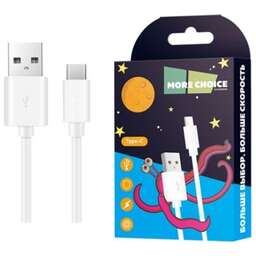 MORE CHOICE (4627151190792) K13a USB (m)-Type-C (m) 1.0м - белый