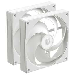 ID-COOLING Вентилятор для корпуса AS-140-W Duet 140х140x25 белый 4-pin 24.9дБ (упак.:2шт) Ret
