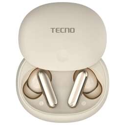 TECNO Гарнитура внутриканальные True 1 Air TU01 кремовый беспроводные bluetooth в ушной раковине (TU01 AIR CREAMY WHITE)