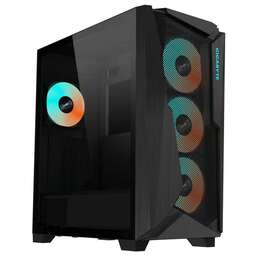 GIGABYTE Корпус GB-C301G черный без БП ATX 3x120mm 5x140mm 2xUSB3.0 audio bott PSU