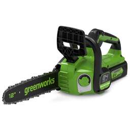 GREENWORKS Цепная пила G24CS25K4 аккум. дл.шины:10" (25cm) 1аккум. 4Ач ЗУ (2007707UB)