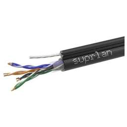 SUPRLAN Кабель информационный Premium 01-0308-1 кат.5E U/UTP 4 пары 23AWG PE внешний 305м черный
