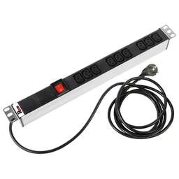 REM Блок распределения питания R-16-9C13-V-440-1.8 гор.размещ. 9xC13 базовые 16A Schuko 1.8м