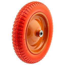 PALISAD Колесо полиуретановое 3.00-8, длина оси 90 мм, подшипник 16 мм 68975