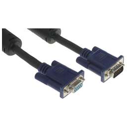 PREMIER Кабель-удлинитель видео 5-960EXT VGA (m)/VGA (f) 3м. феррит.кольца черный (5-960EXT 3.0)