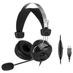 A4TECH HU-7P черный 2м накладные USB оголовье