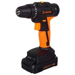 ВИХРЬ 72/14/23 Дрель-шуруповерт аккумуляторная ДА-18Л-2КУ/Б (бесщеточный двигатель)