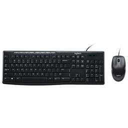 LOGITECH Клавиатура + мышка DESKTOP MK200 BLACK RUS 920-002694