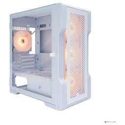 1STPLAYER Корпус TRILOBITE T3 White / mATX, TG 4x 120mm LED fans inc. T3-WH-4F1-W