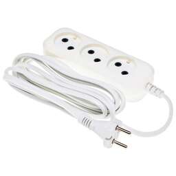 BURO BU-PSL3.3/W 3м (3 розетки) белый (пакет ПЭ)