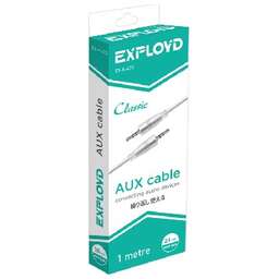 EXPLOYD EX-K-473 AUX Jack 3,5mm (M) - Jack 3,5mm (M) 1M белый