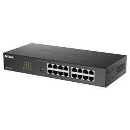 D-LINK Коммутатор DGS-1016D/V/K1A, неуправляемый, 16 RJ-45, 10/100/1000 Мбит/с