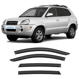 CORSAR Дефлекторы CORSAR Hyundai Tucson I 04-09 кроссовер, нак., 4шт DEF00522