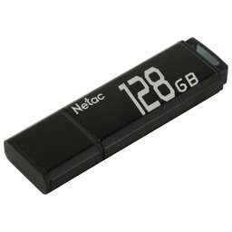 NETAC Флешка USB U351 128ГБ, USB2.0, серый [nt03u351n-128g-20bk]