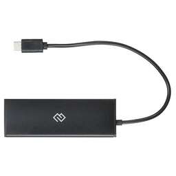 DIGMA Разветвитель USB-C HUB-4U2.0-UC-B 4порт. черный