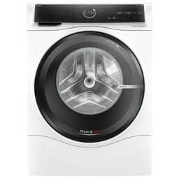 BOSCH Стиральная машина Serie 8 WNC254A0SN, с фронтальной загрузкой, 10.5кг, 1400об/мин, с сушкой, с английской панелью управления