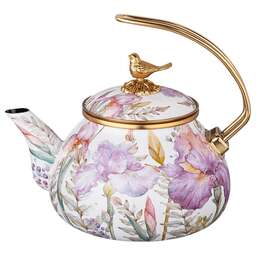 LEFARD ЧАЙНИК ЭМАЛИРОВАННЫЙ , СЕРИЯ IRISES, 2,2Л ПОДХОДИТ ДЛЯ ИНДУКЦИОН.ПЛИТ 950-756