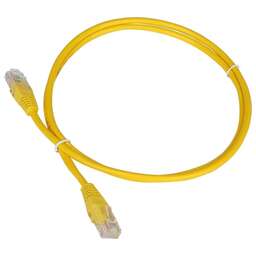 LANMASTER Патч-корд TWT-45-45-15-YL UTP RJ-45 вил.-вилка RJ-45 кат.5E 15м желтый ПВХ