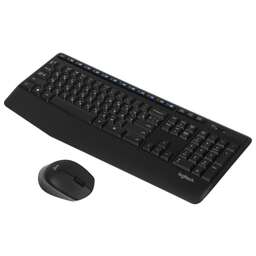 LOGITECH Клавиатура + мышь MK345 клав:черный мышь:черный USB беспроводная (920-012925)