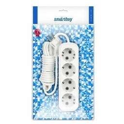 SMARTBUY Сетевой фильтр 16А, 3500 Вт, 3 гнезда, без з/ш, с з/к, ПВС 3x1.0, 1,8 м, черный (SBSP-3-18-K)