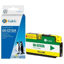 G&G Картридж струйный GG-CZ132A желтый (26мл) для HP DJ T120/T520