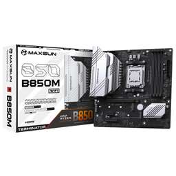 MAXSUN Материнская плата MS-Terminator B850M WIFI B850, AM5, 4*DDR5, 1*PCIEx16, 1*PCIEx4, 1*PCIEx1, 2*M.2, 2*TypeC, 6*USB3.2Gen1, 6*USB2.0, 4*SATA3.0, 2.5G, DP, HDMI, M-ATX, RTL