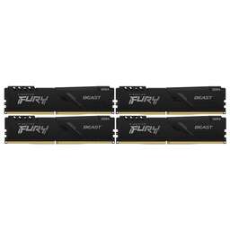 KINGSTON Оперативная память Fury Beast Black KF426C16BBK4/16 DDR4 - 4x 4ГБ 2666МГц, DIMM, Ret