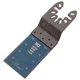 DENZEL Насадка для МФИ режущая пазовая прямая, HCS, по дереву, 34 х 1.4 мм, мелкий зуб 782312