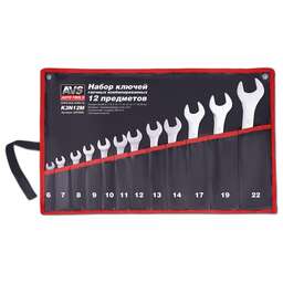 AVS TOOLS K3N12M гаечных комбинированных в сумке (6-22 мм) (12 предметов)