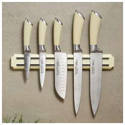 AGNESS НАБОР НОЖЕЙ 6 ПР.С МАГНИТНЫМ ДЕРЖАТЕЛЕМ И РУЧКОЙ ИЗ НЕРЖ.СТАЛИ (КОР=6НАБОР.) 911-041