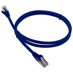 LANMASTER Патч-корд LAN-PC45/S6-0.5-BL FTP RJ-45 вил.-вилка RJ-45 кат.6 0.5м синий LSZH (уп.:1шт)