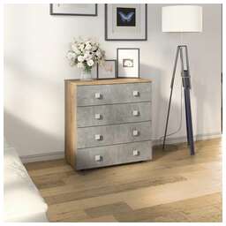 БИТЕЛ ЛОФТ-4 Дуб крафт золотой/Бетон