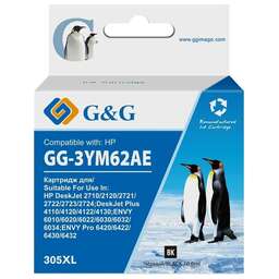 G&G Картридж GG-3YM62AE, 305XL, черный / GG-3YM62AE