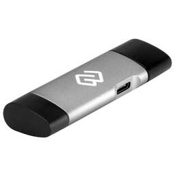 DIGMA Устройство чтения карт памяти USB 2.0/Type C CR-CU2520-G серый
