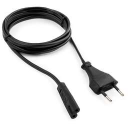 CABLEXPERT (2040) PC-184-VDE-1.8M, CEE 7/16-C7, 2x0.75мм2, 2.5A, VDE, 1.8м, черный, пакет