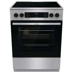 GORENJE Электрическая плита GECS6C70XC, стеклокерамика, без крышки, нержавеющая сталь