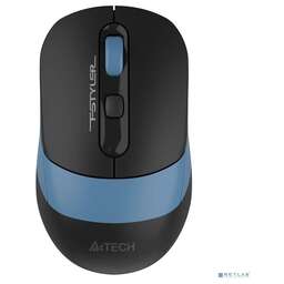 A4TECH Мышь Fstyler FB10C черный/синий оптическая (2400dpi) беспроводная BT/Radio USB (4but)