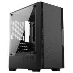OKLICK Корпус Оклик OCC-MN307 черный без БП mATX 8x120mm 2xUSB2.0 1xUSB3.0 audio bott PSU